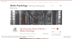 Desktop Screenshot of mediapsychology101.com